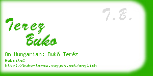 terez buko business card